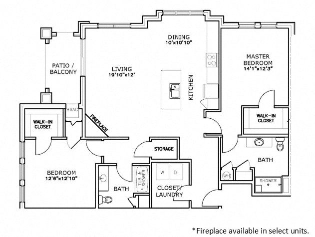 E12 Floorplan at Paragon Place at Bishops Bay